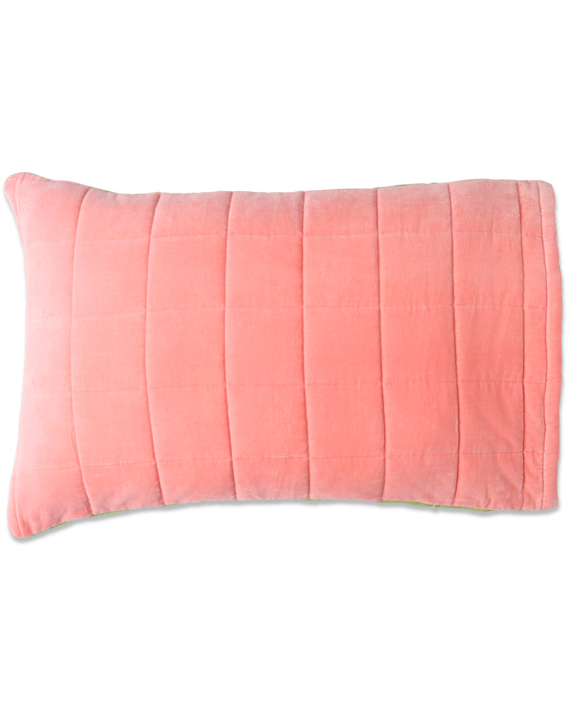 Peach Nile Velvet Quilted Pillowcases