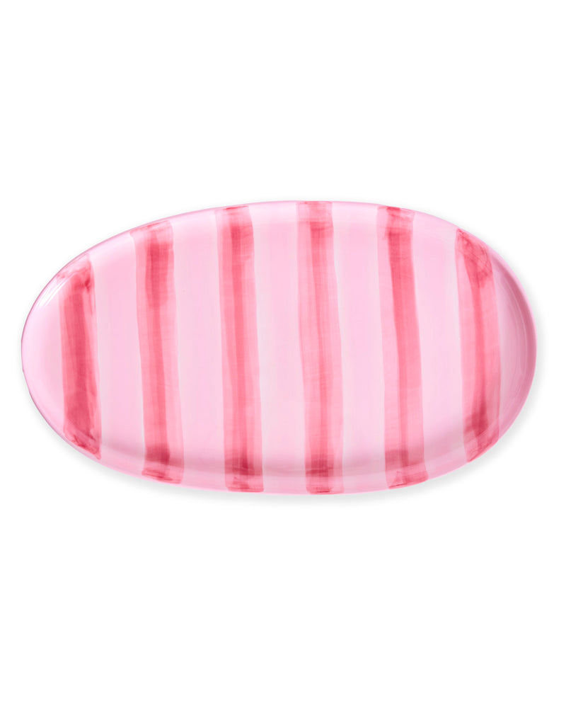 Pink Stripe Platter