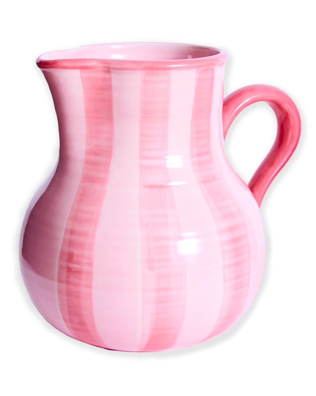 Pink Stripe Water Jug