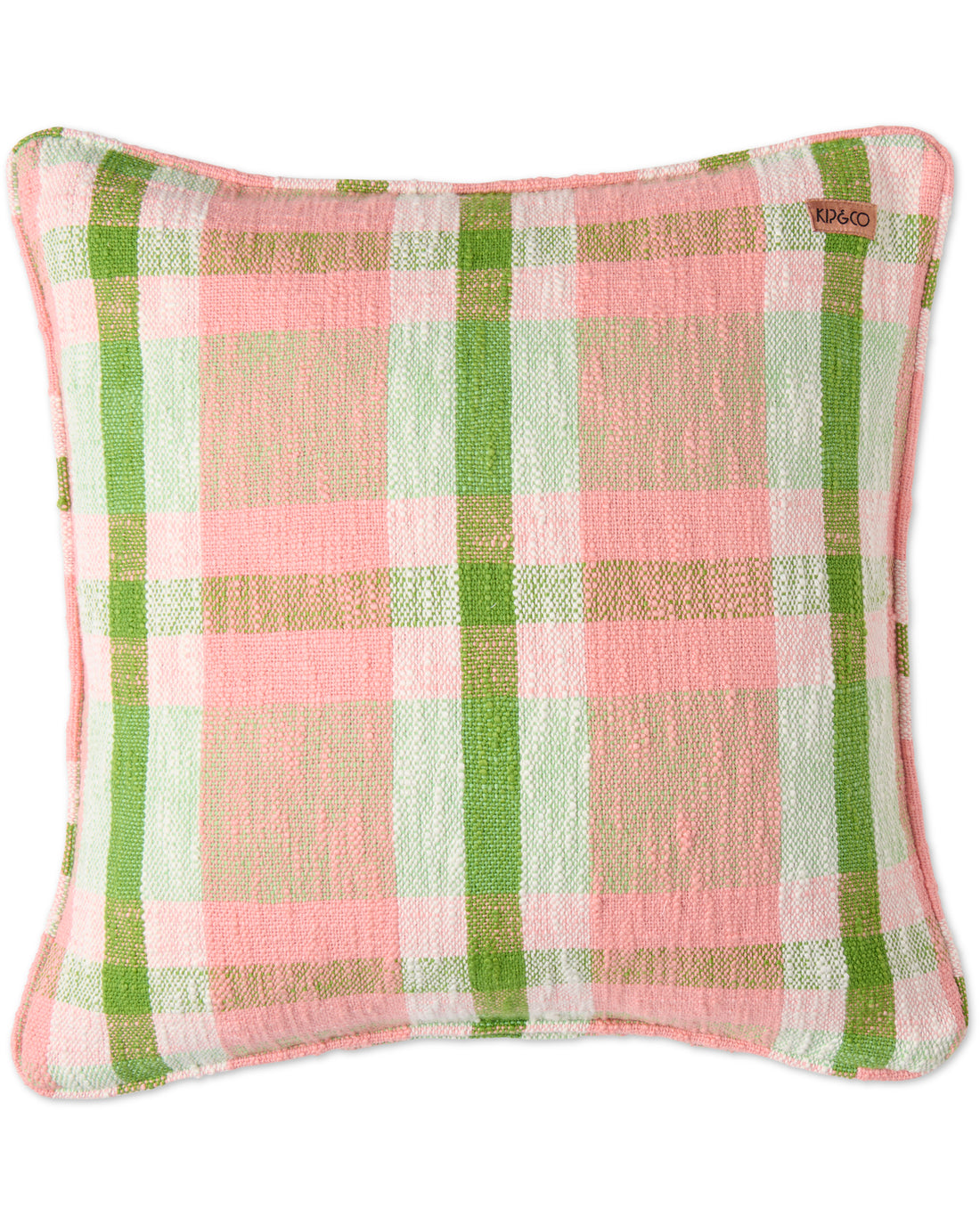 Pistachio Tartan Woven Cushion