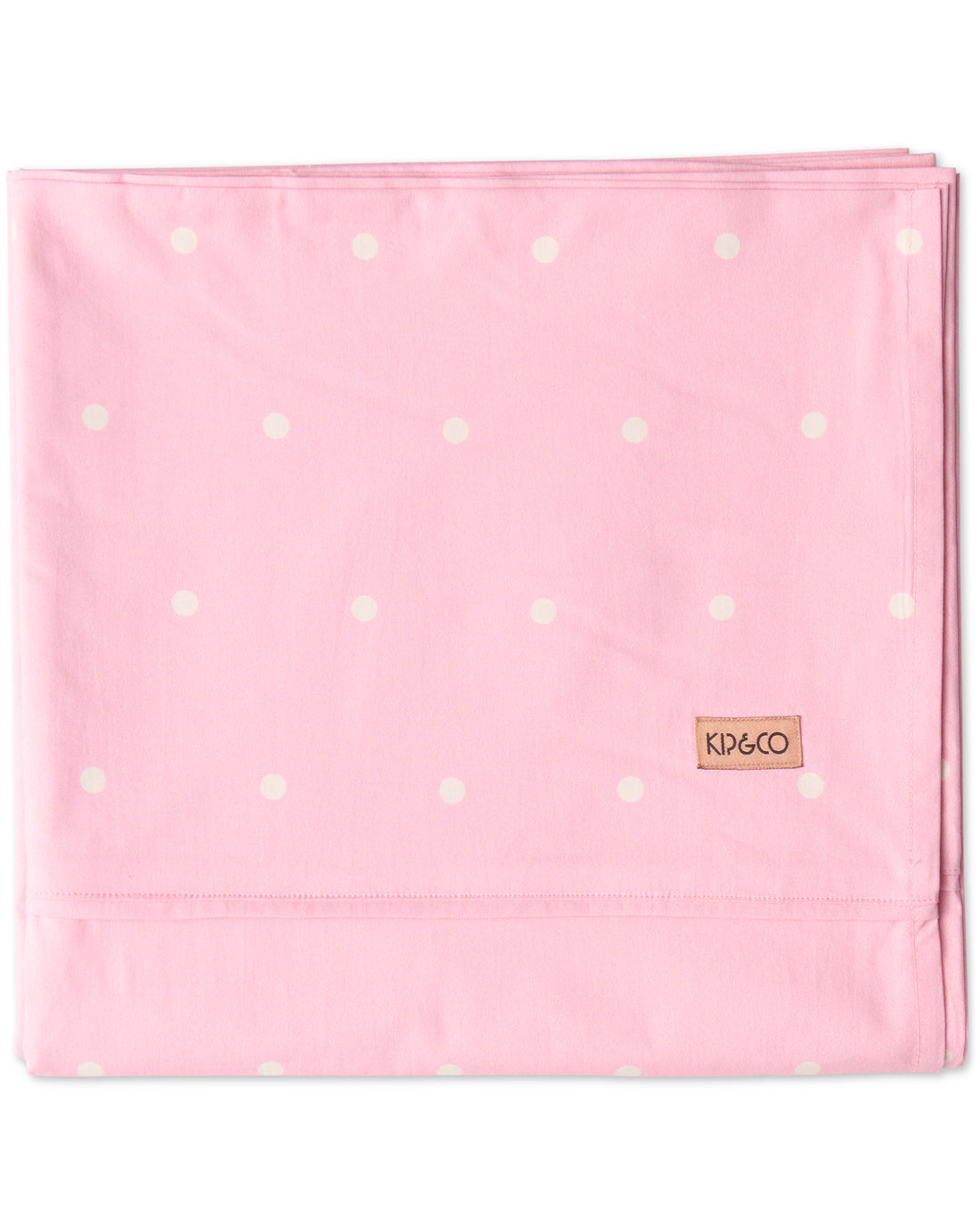 Polkadot Strawberry Organic Cotton Flat Sheet