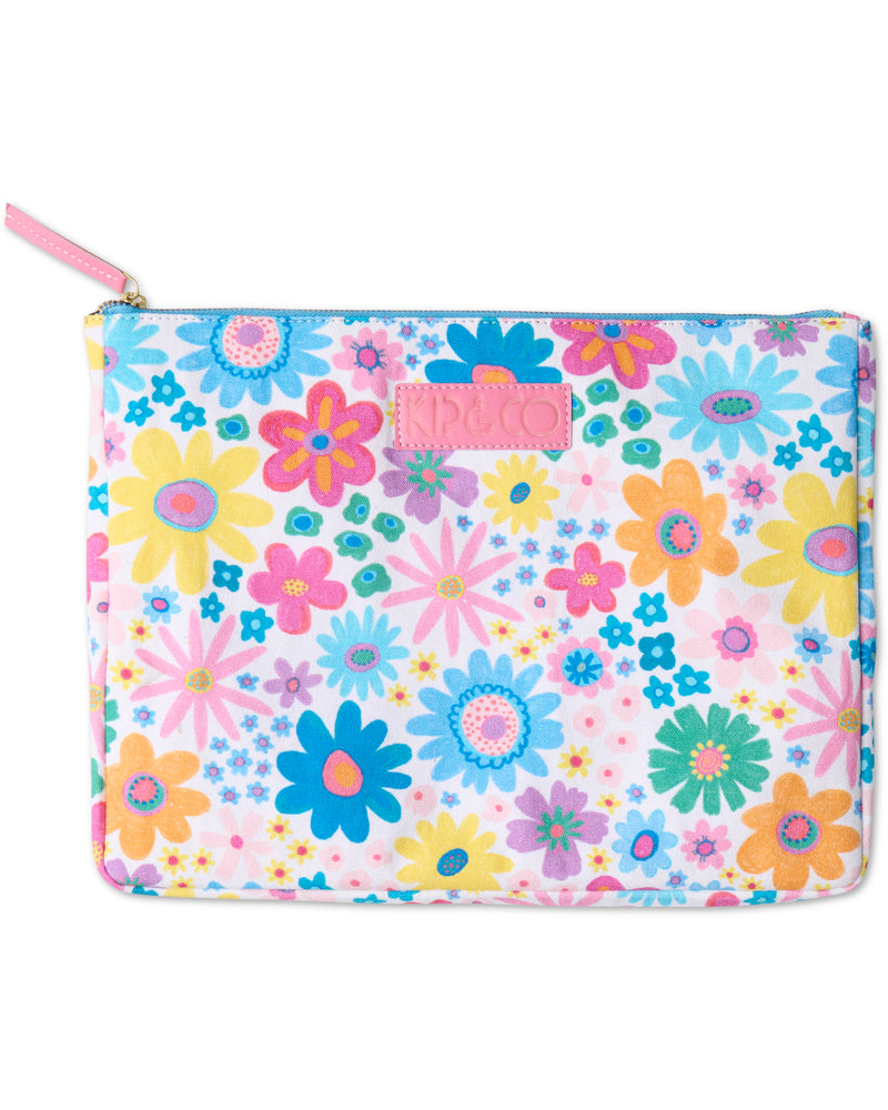 Rainbow Flowers Laptop Case