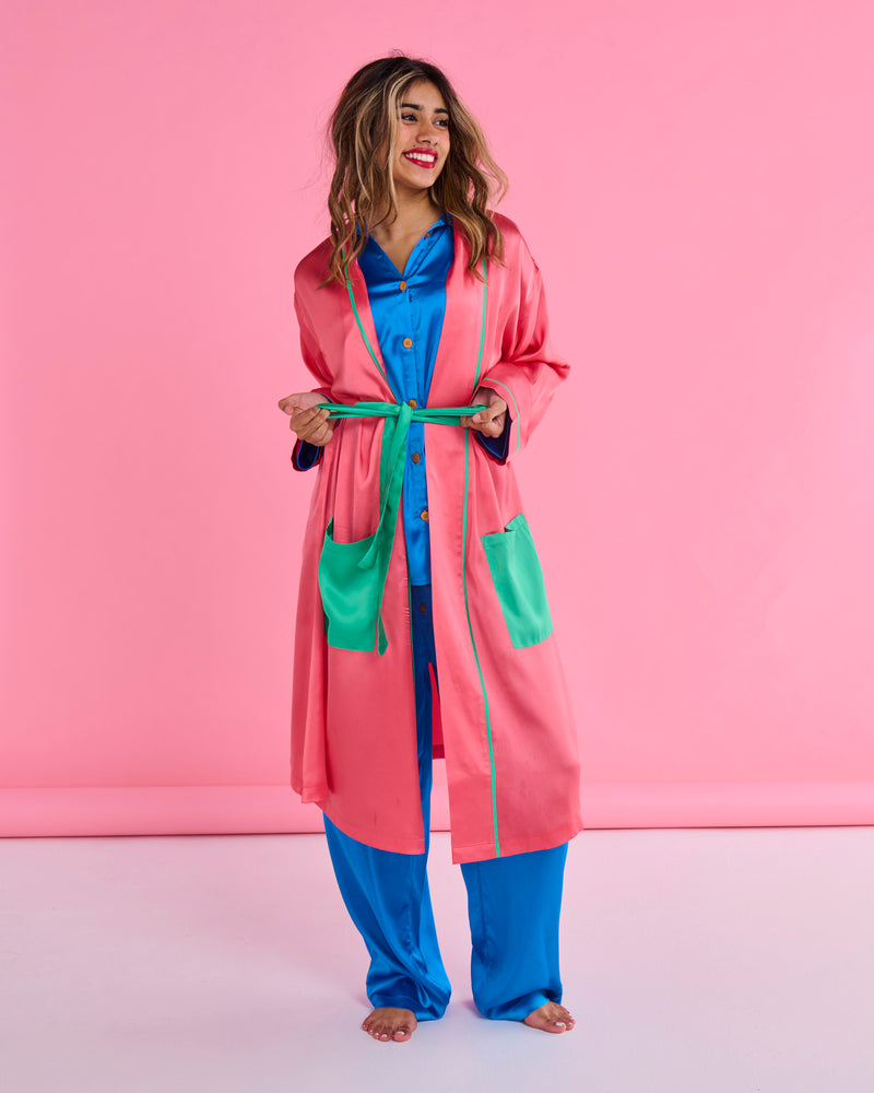 Cantaloupe Eco Satin Robe