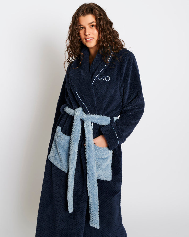 Deep Blue Cosy Robe