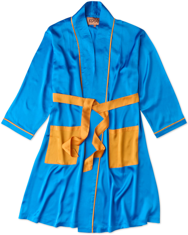 Sapphire Eco Satin Robe