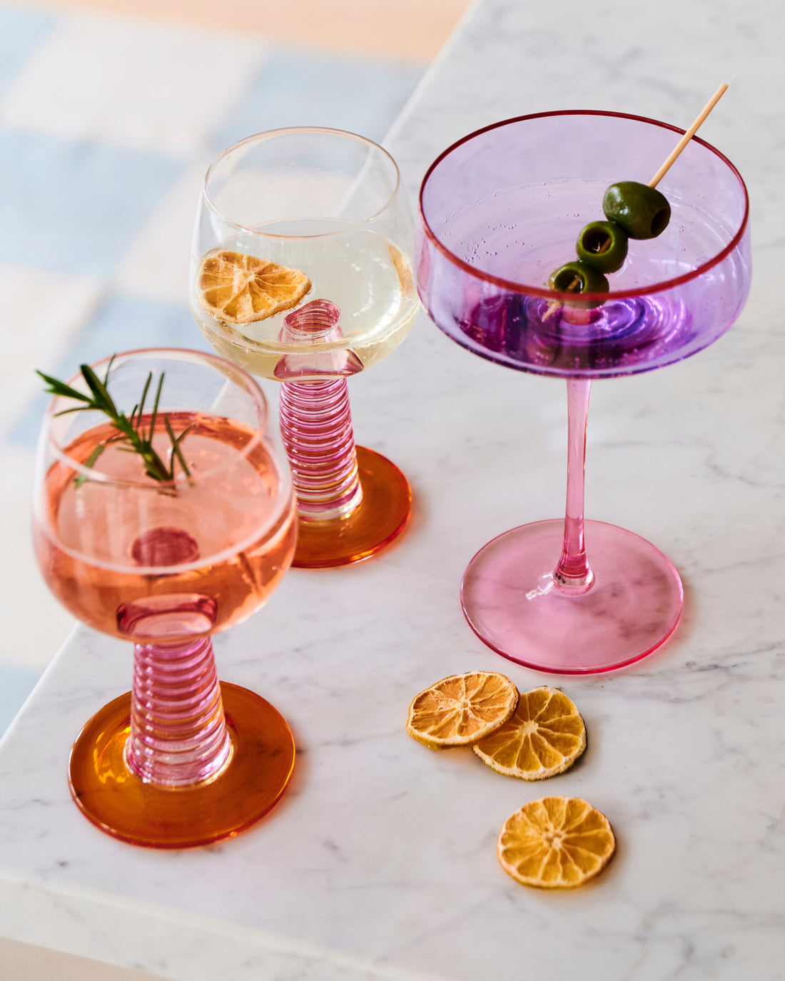 Sunset Stalk Wine Glass 2P Set