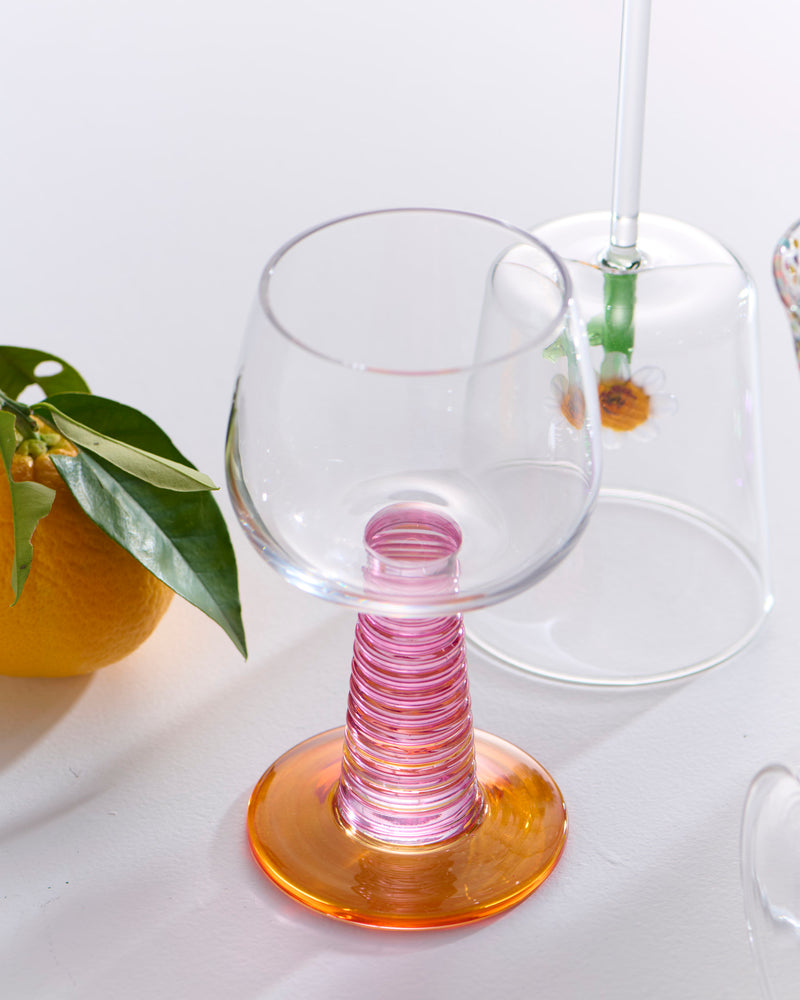 Sunset Stalk Wine Glass 2P Set