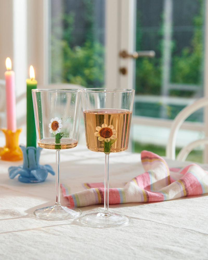 Fleur Wine Glass 2P Set