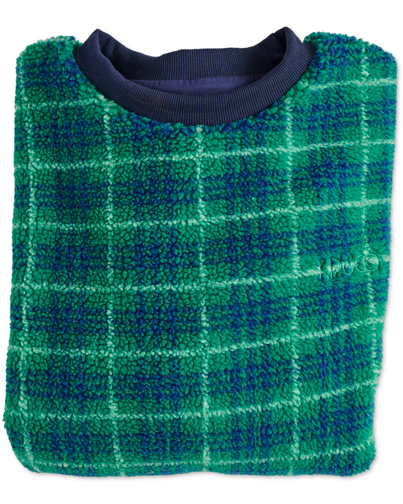 Wilderness Tartan Sherpa Adult Oversized Bedtime Sweater