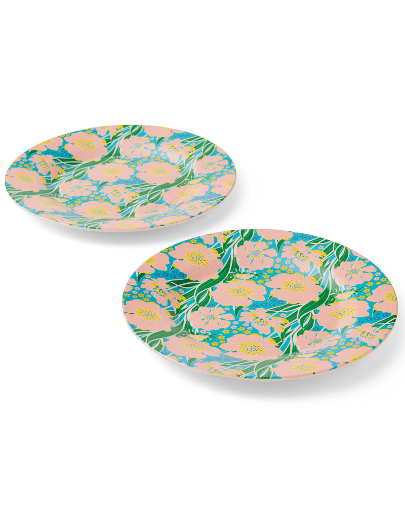 Tumbling Flowers Dinner Plate 2P Set