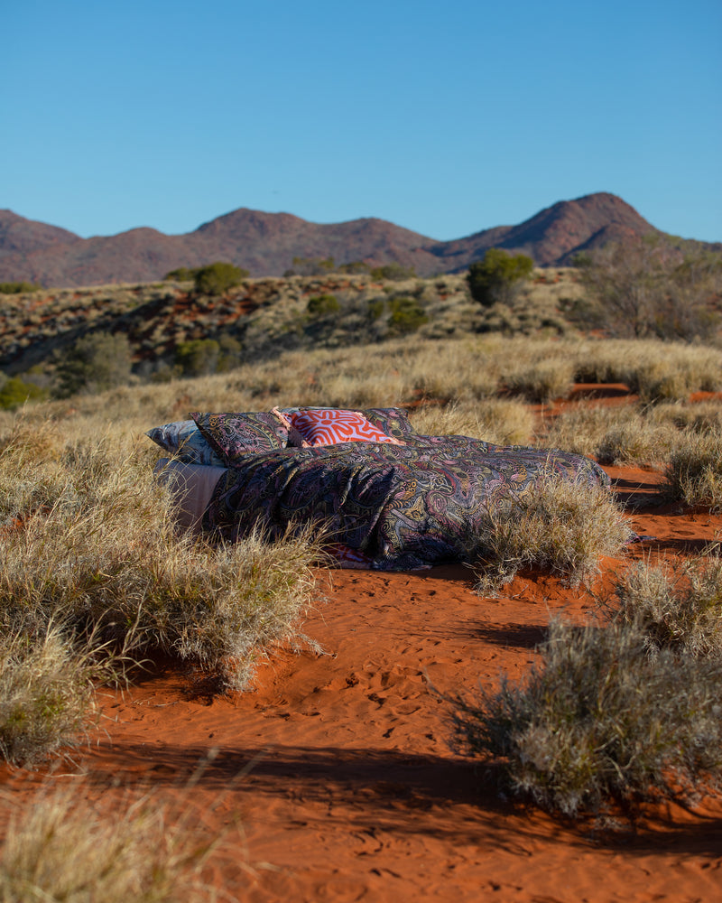 Tjala Tjukurpa Linen Flat Sheet