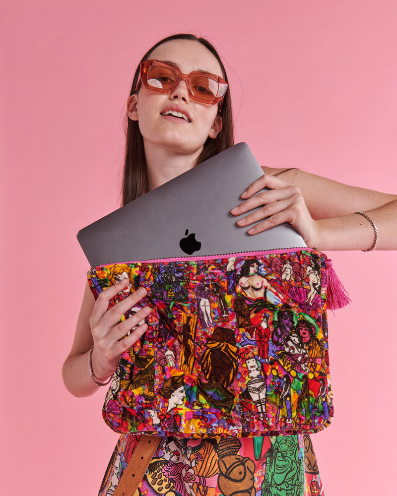 Kip&Co x Jenny Kee Goddesses Velvet Laptop Case