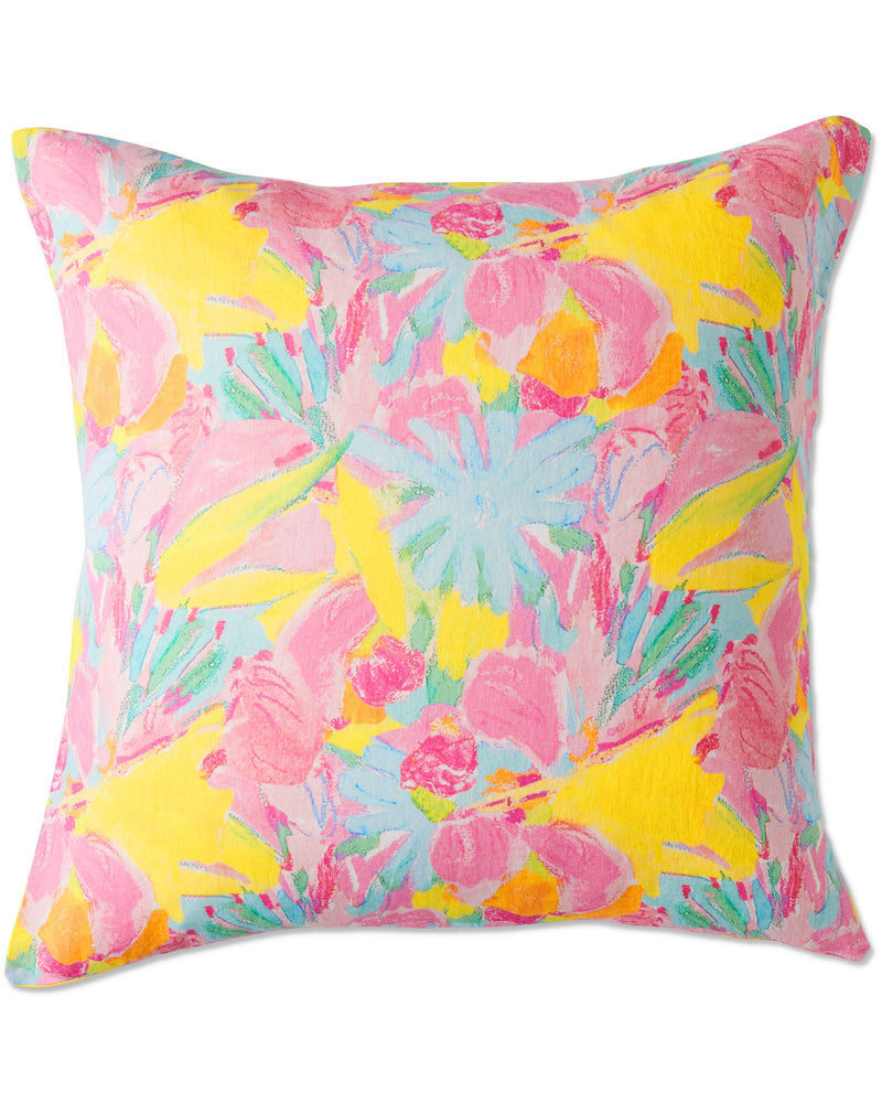 Kip&Co x Ken Done Pastel Blooms Linen European Pillowcases