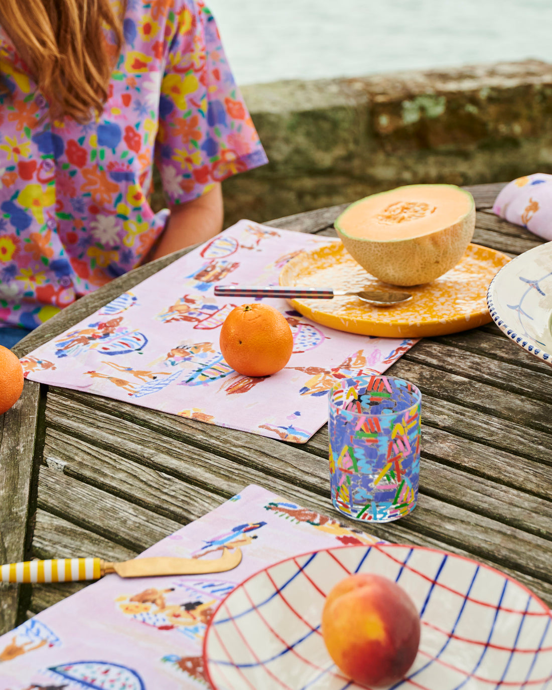 Kip&Co x Ken Done Beach Days Linen 4P Placemat Set