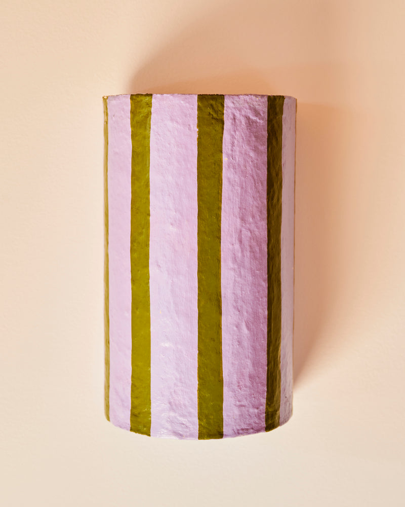 Jacaranda Paper Mache Tunnel Sconce Cover