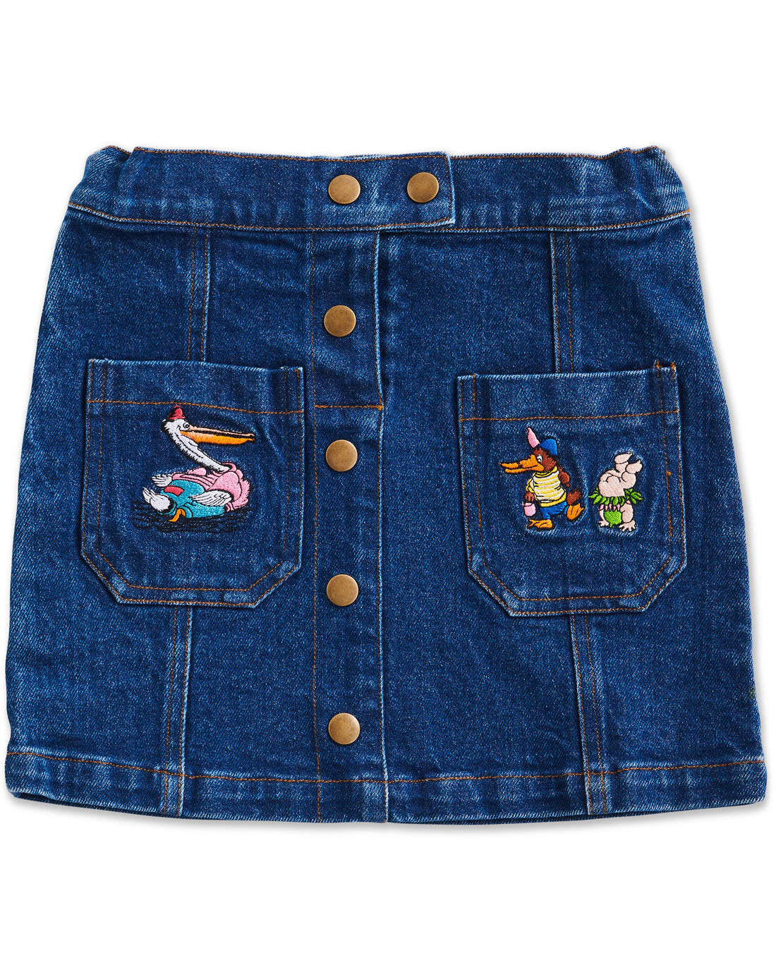 Kip&Co x May Gibbs Pocket Pals Denim Skirt