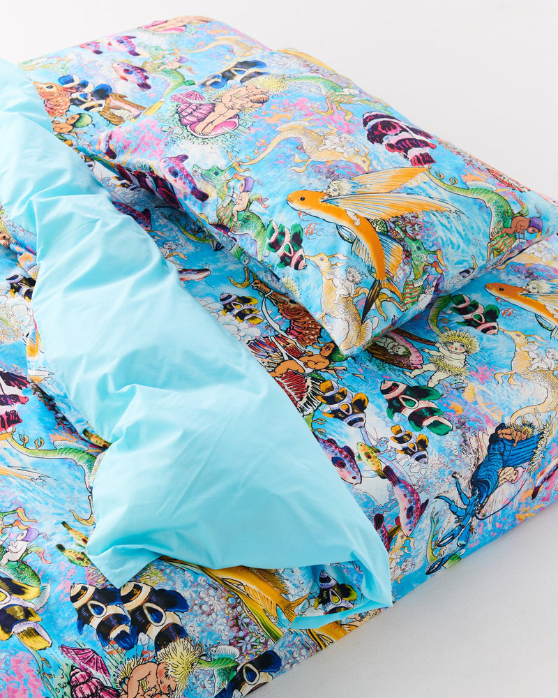 Kip&Co x May Gibbs Waterworld Organic Cotton Pillowcase