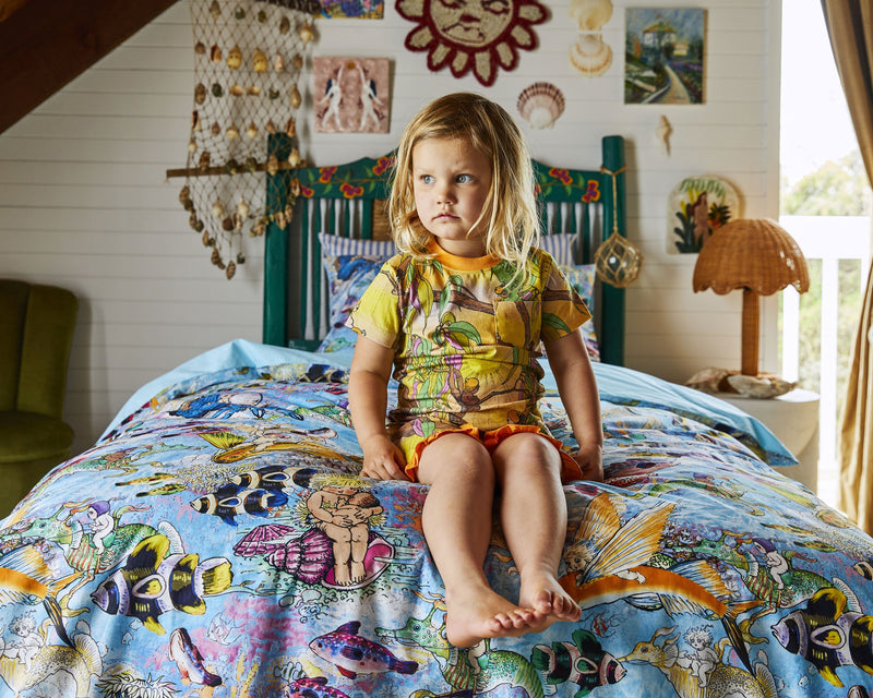 Kip&Co x May Gibbs Waterworld Organic Cotton Quilt Cover