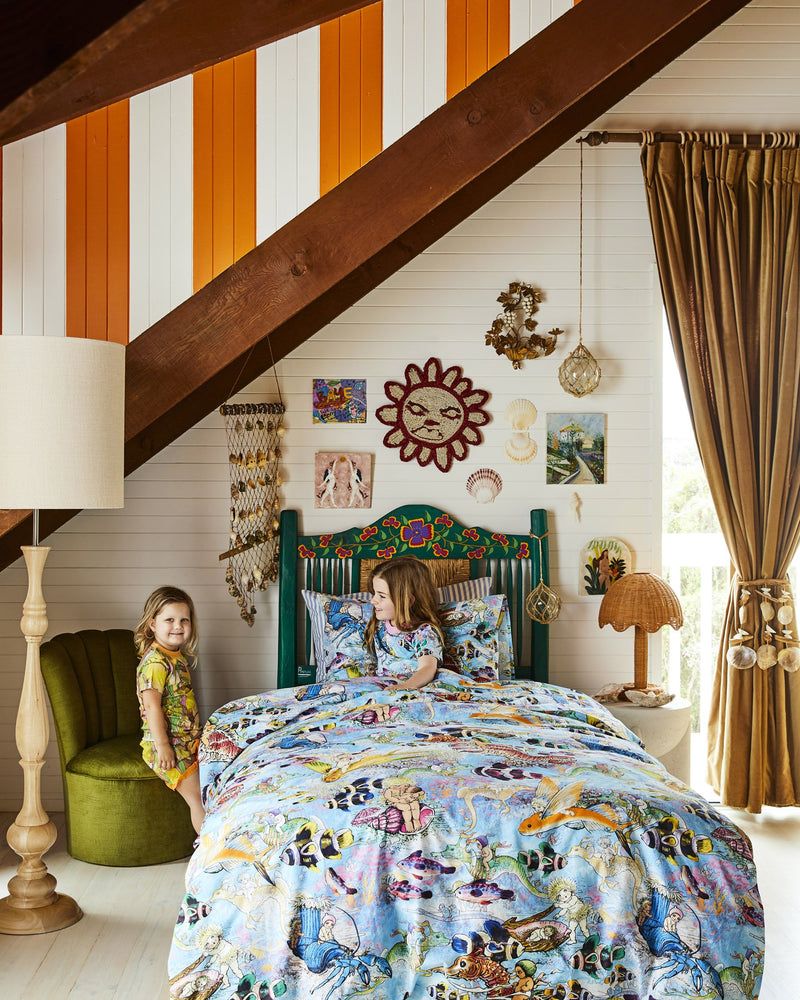 Kip&Co x May Gibbs Waterworld Organic Cotton Quilt Cover