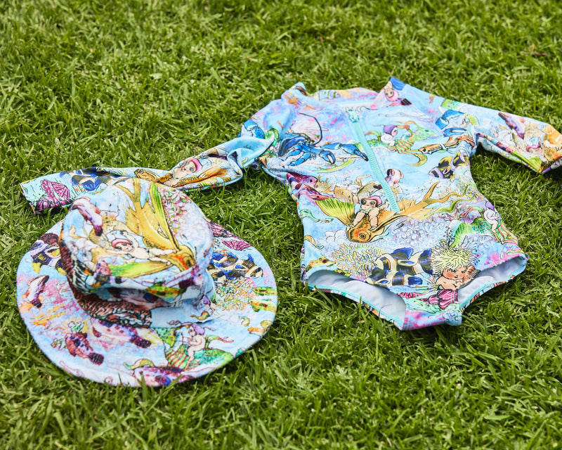 Kip&Co x May Gibbs Waterworld Long Sleeve Bathers