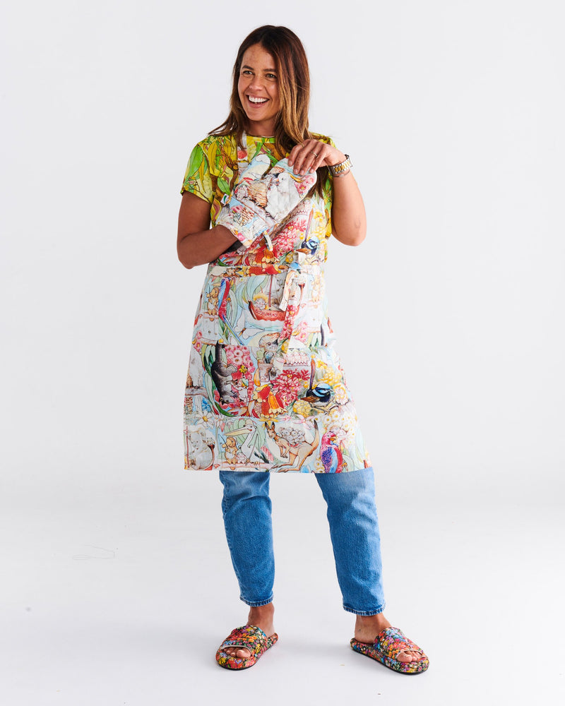 Kip&Co x May Gibbs Bush Friends Linen Apron