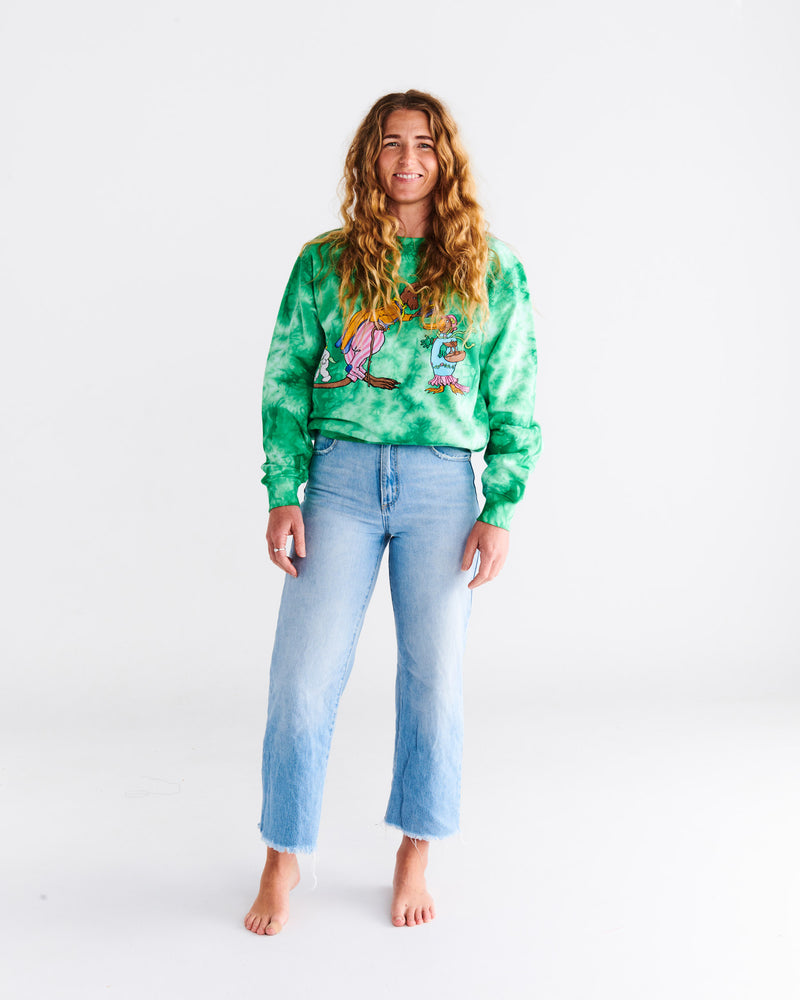 Kip&Co x May Gibbs Kangaroo Tie Dye Adult Organic Cotton Sweater