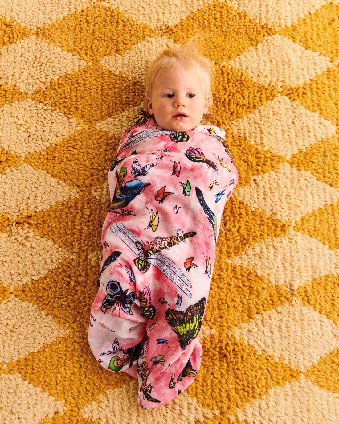 Kip&Co x May Gibbs Fly Baby Bamboo Swaddle