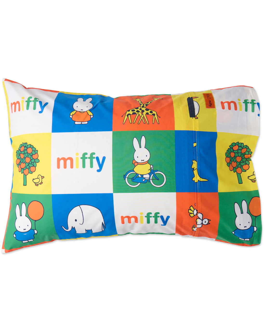 Kip&Co x Miffy Miffy's Adventures Organic Cotton Pillowcase