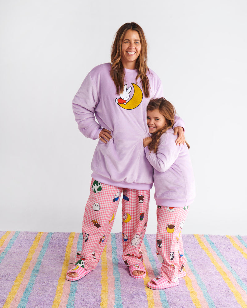 Kip&Co x Miffy Miffy And Mates Kids Flannelette Long Sleeve Shirt & Pant Pyjama Set