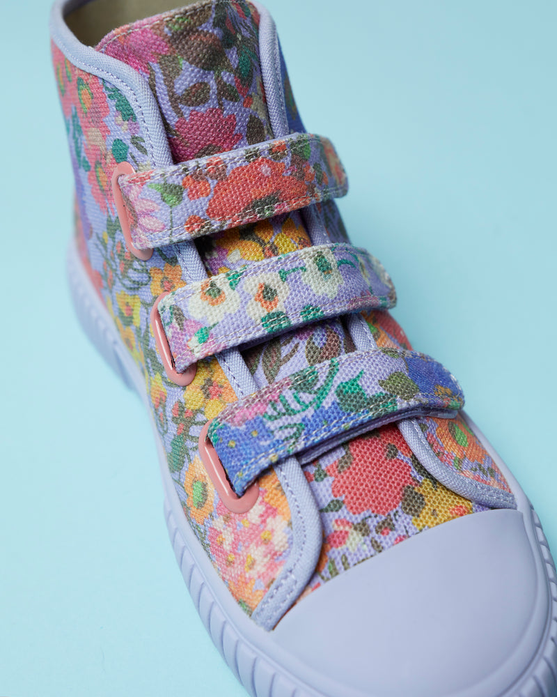 Piccolini x Kip&Co Forever Floral Lilac High Top Sneaker