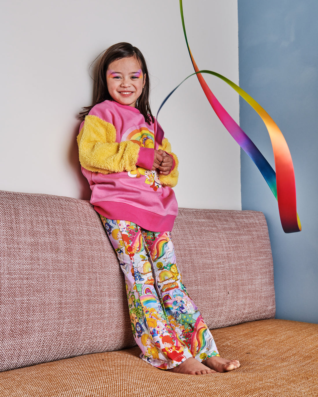 Kip&Co x Rainbow Brite Brite Side Organic Cotton Flare Leggings