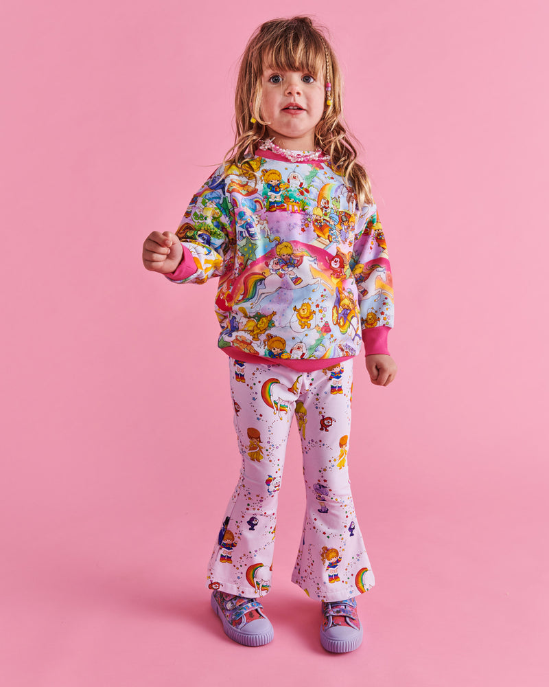 Kip&Co x Rainbow Brite Star Shower Organic Cotton Flare Leggings