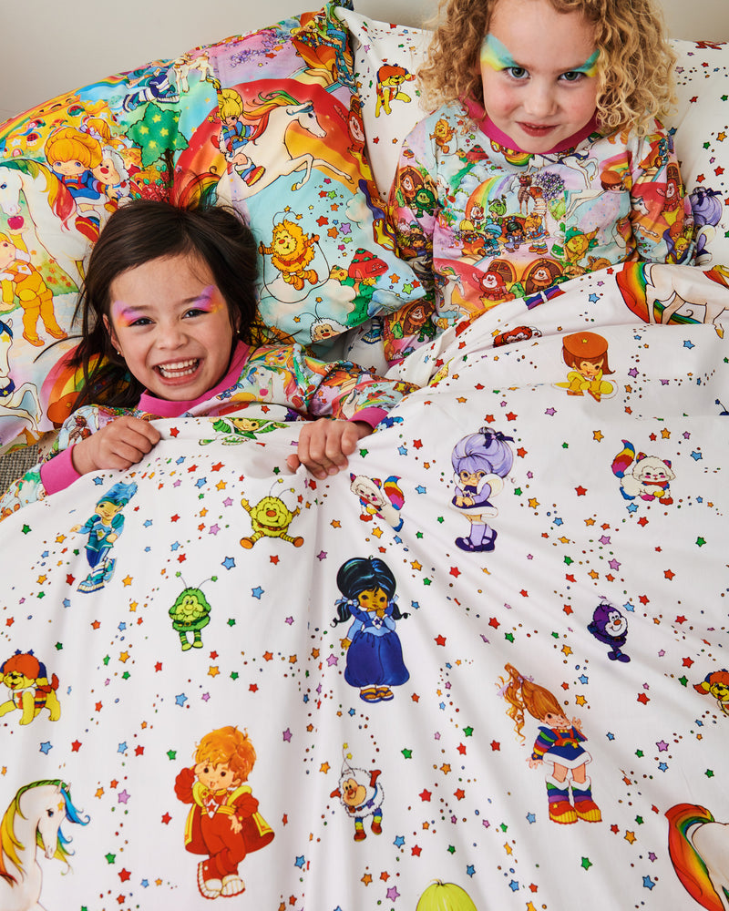 Kip&Co x Rainbow Brite Star Shower Organic Cotton Quilt Cover