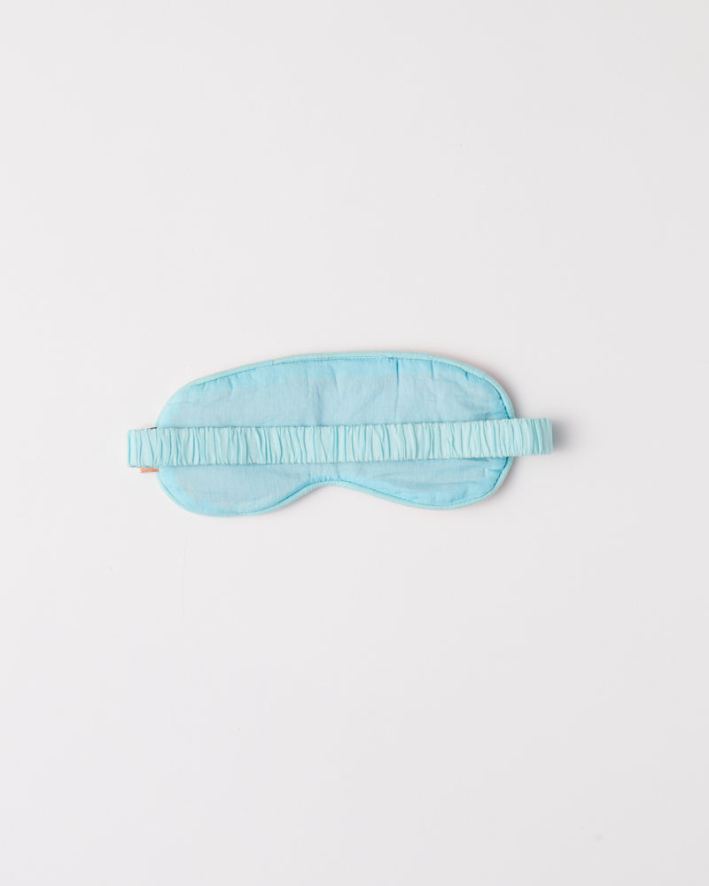 Coral Velvet Eye Mask