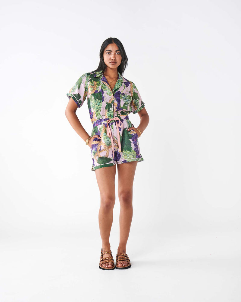 The Vine Linen Playsuit