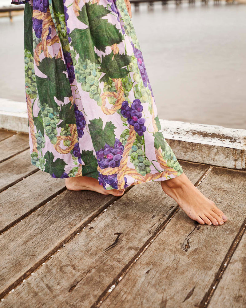 The Vine Linen Crossover Dress