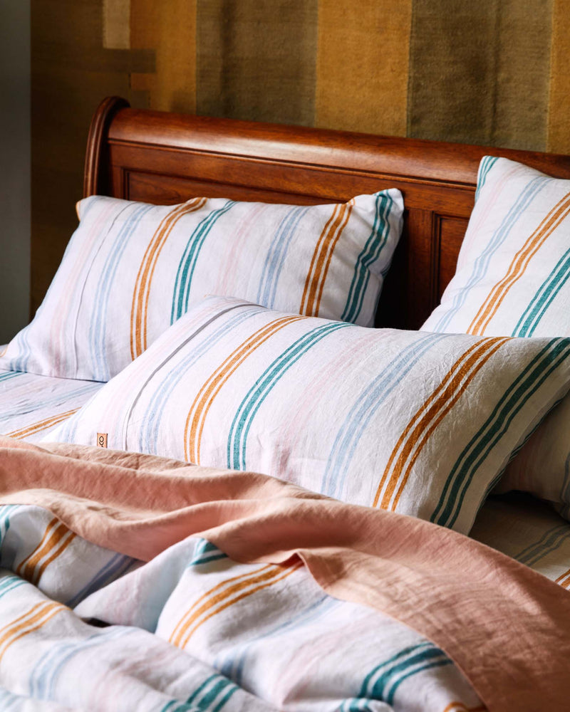 Siesta Stripe Linen Pillowcases