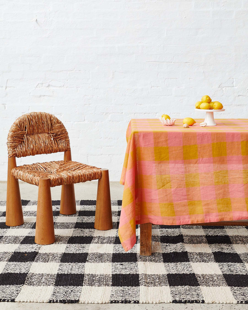 Toasted Marshmallow Linen Tablecloth