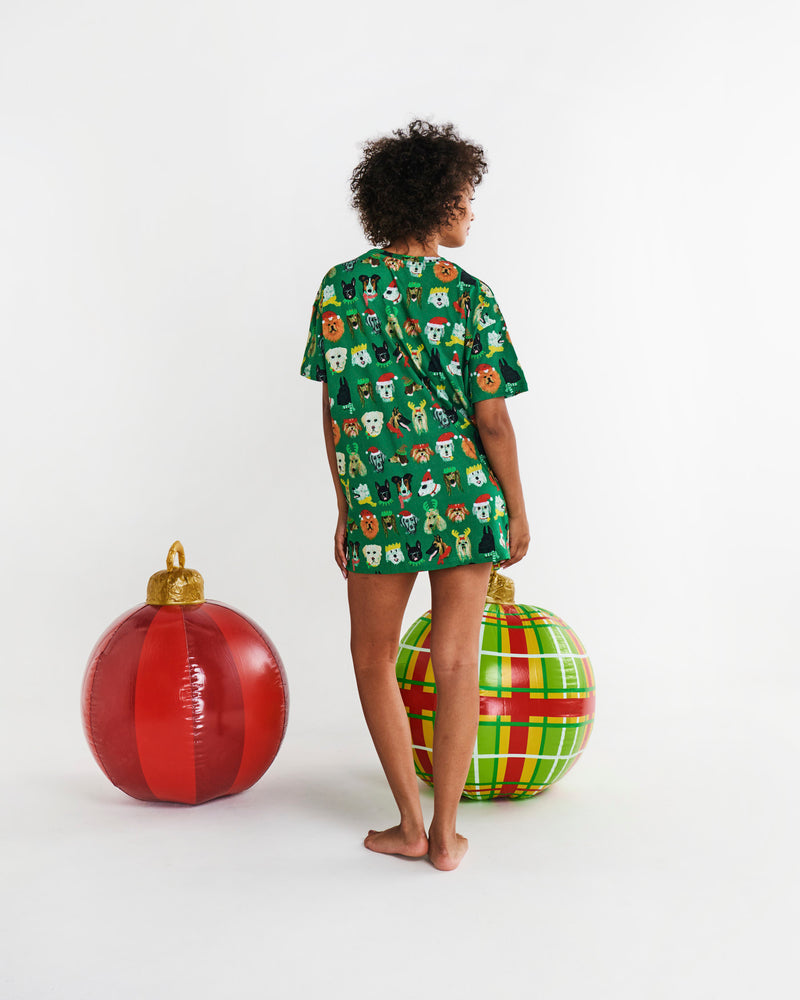 Santa's Little Helper Organic Cotton Oversize T-shirt Nightie