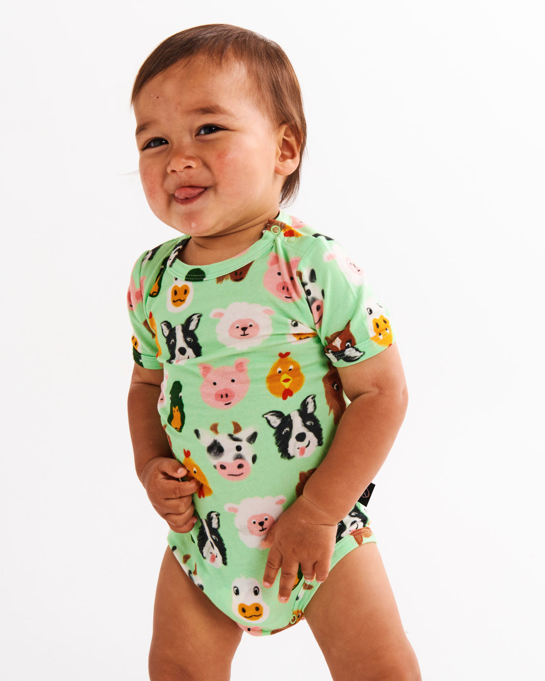 Farm Friends Organic Short Sleeve Romper