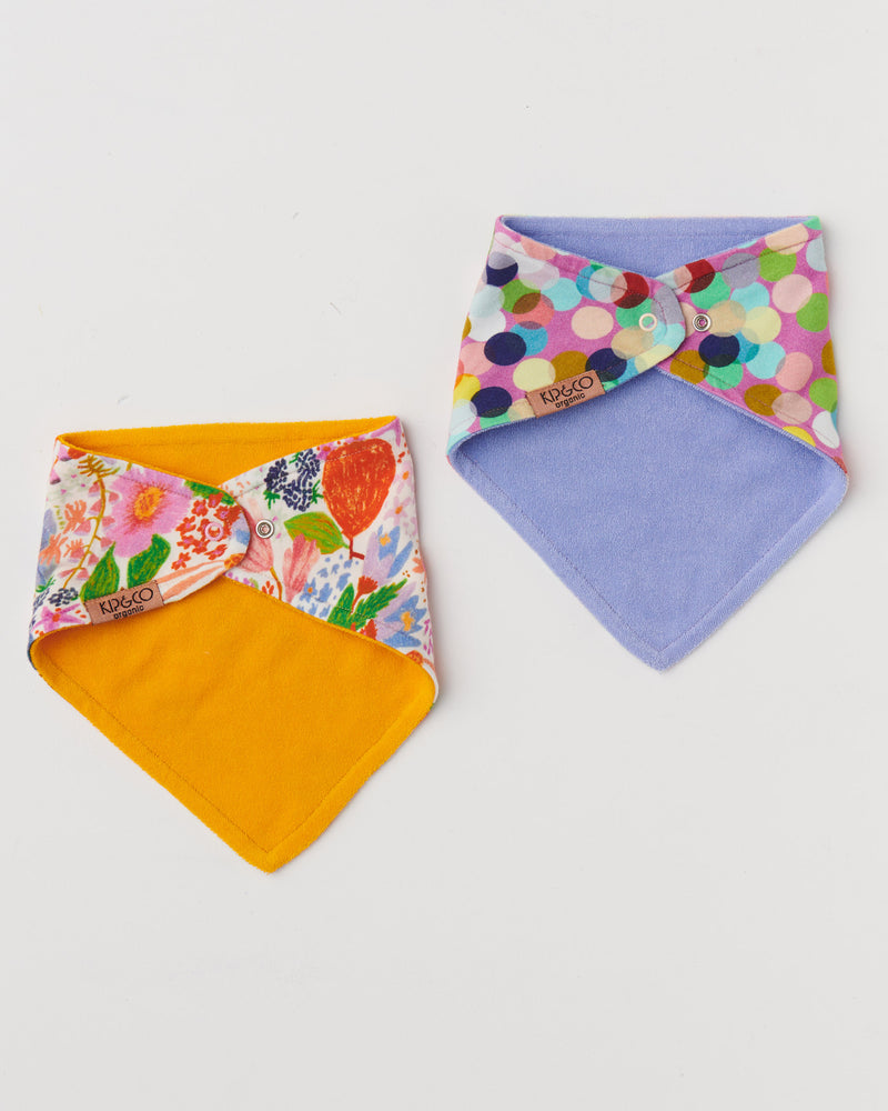 Fun Times Organic Cotton Dribble Bib Set