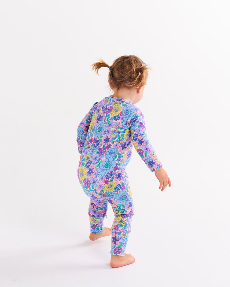 Bunch Of Fun Organic Long Sleeve Zip Romper