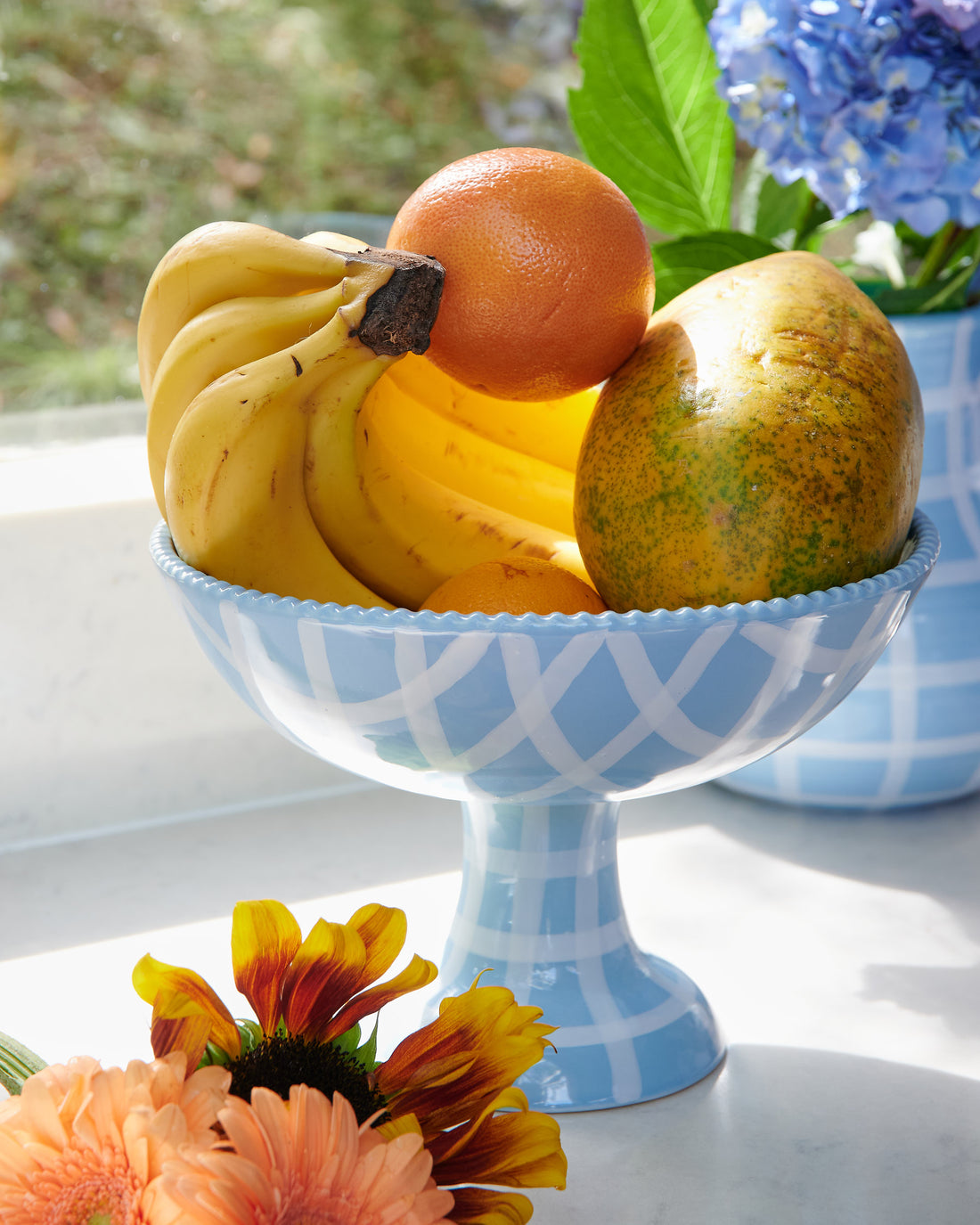 Blue Bird Tartan Fruit Bowl