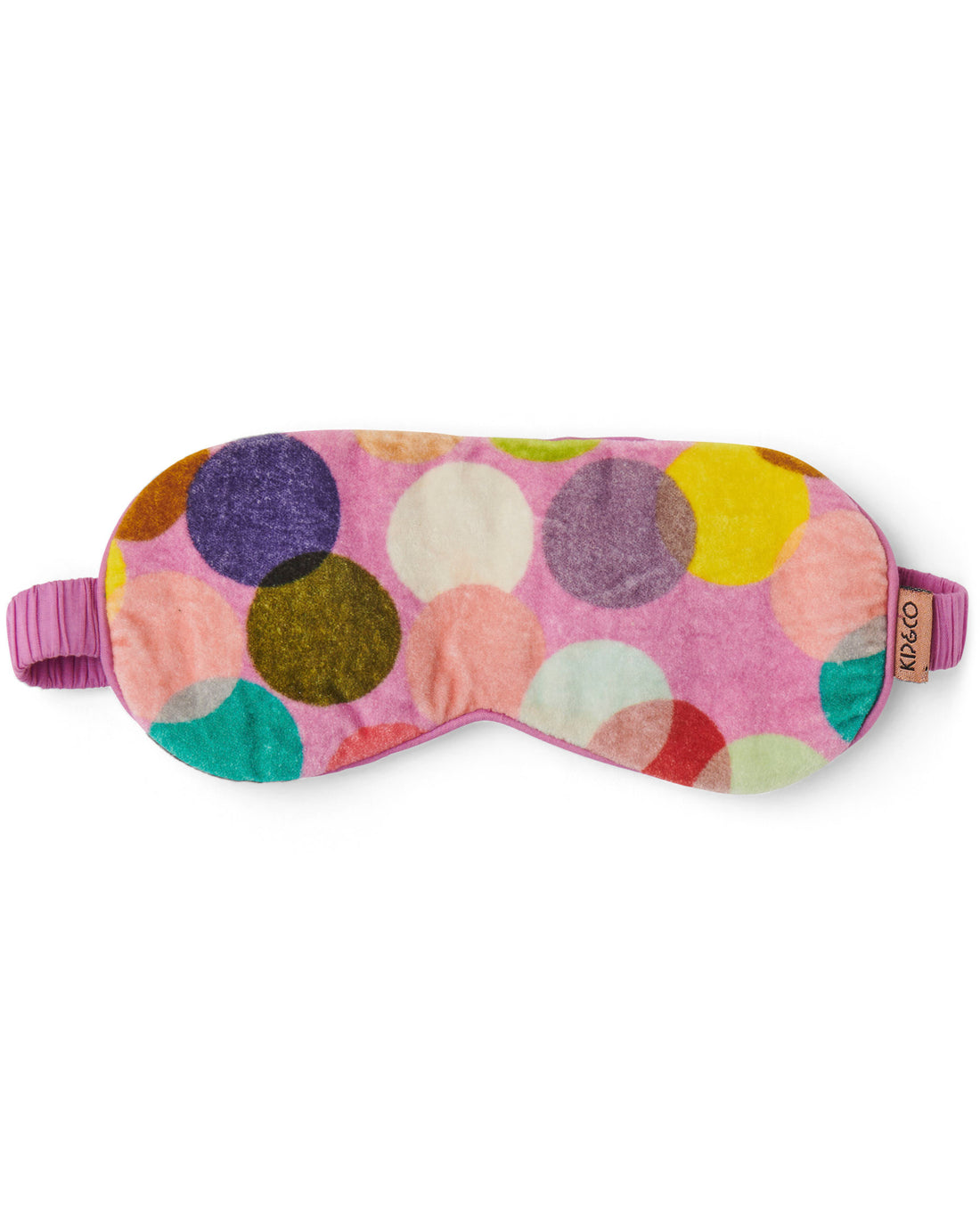 Confetti Pink Velvet Eye Mask