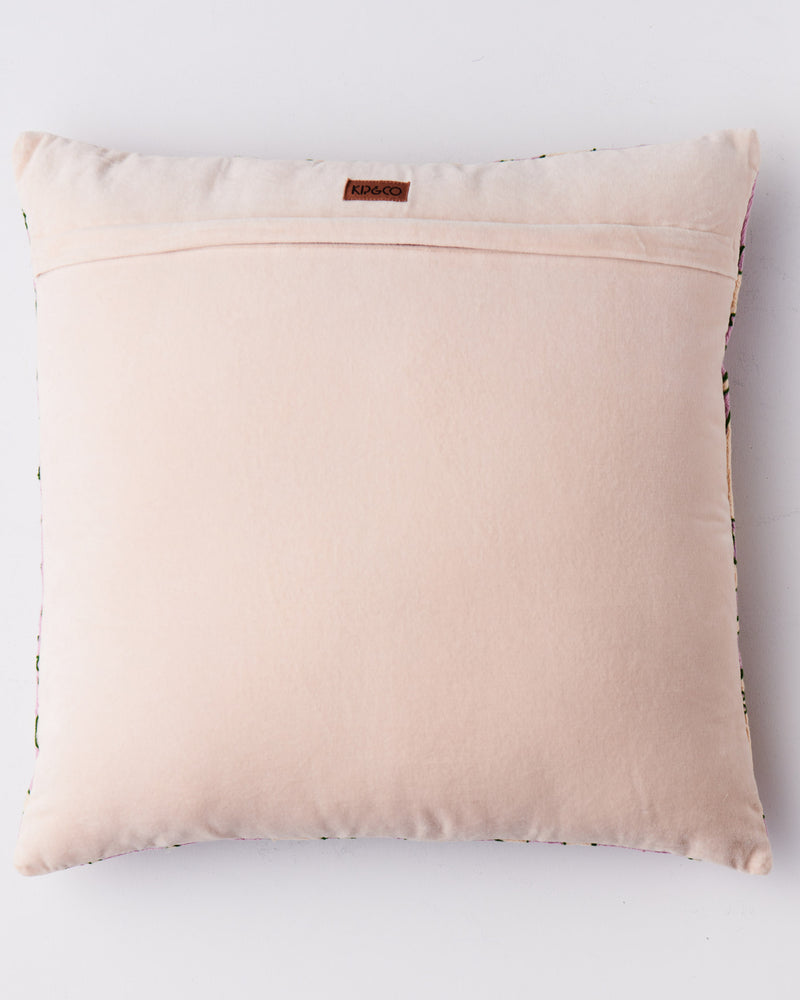 Balmy Palmy Embroidered Cushion