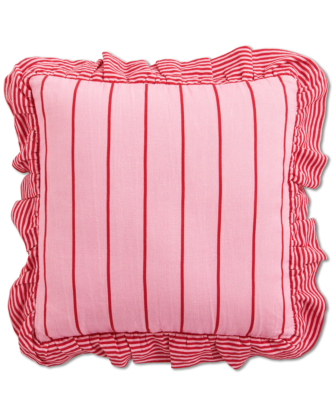 Iced Vovo Stripe Frill Upholstery Cushion