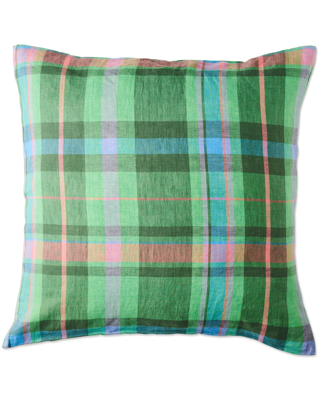 Jewel Of The Nile Tartan Linen European Pillowcases