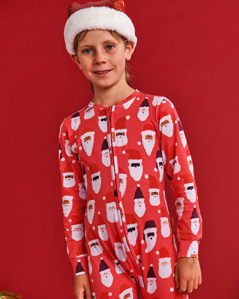 HoHoHo Red Organic Cotton Pyjama Onesie