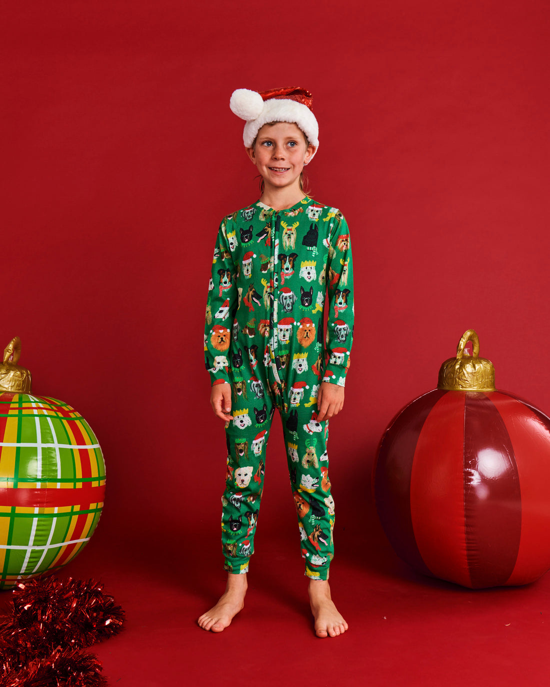 Santa's Little Helper Organic Cotton Pyjama Onesie