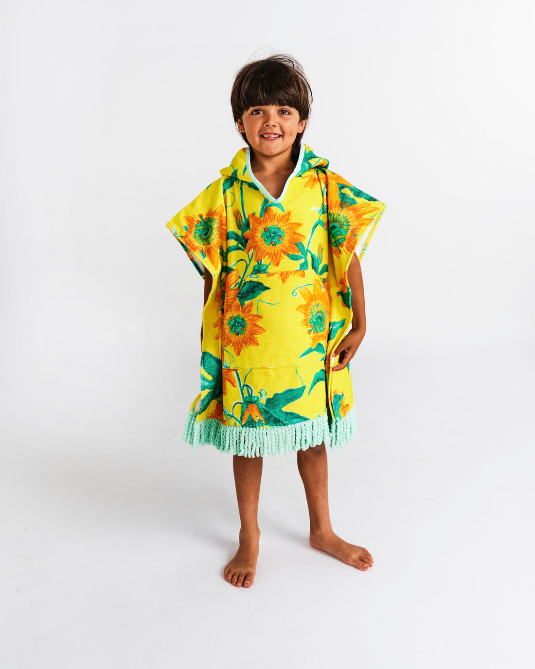 Passiona Printed Kids Terry Poncho